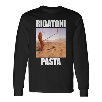 Marcus The Worm Rigatoni Pasta Long Sleeve T-Shirt - Thegiftio UK