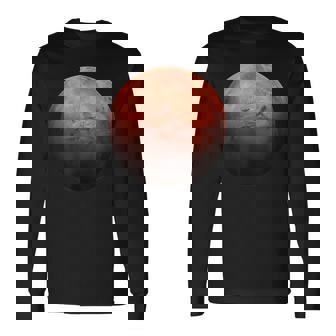 Marte Planeta Espacio Cielo Camiseta de manga larga - Regaloses