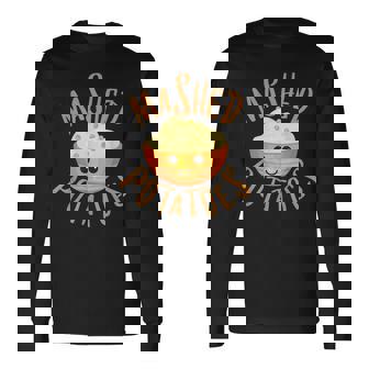 Mashed Potatoes & Gravy Matching Halloween Best Friends Long Sleeve T-Shirt - Monsterry