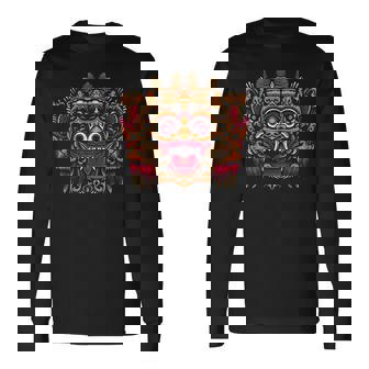 Masque Traditionnel Bali Culture Asiatique T-shirt à manches longues - Cadeauxyz