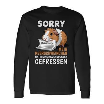 Mein Meerschweinchen Hat Meine Hausaufgaben Gefressen Langarmshirts - Geschenkecke