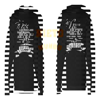 Mejor Nieto Del Mundo Nieto Español Camiseta de manga larga - Regaloses