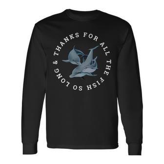 Merci Pour Tous Les Poissons T-shirt à manches longues - Cadeauxyz