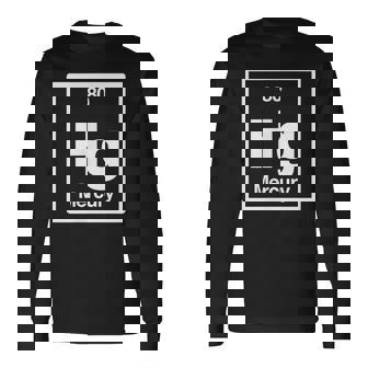 Mercury Hg 元素周期表 サイエンスギフト 長袖Tシャツ - Kawaiitshirt