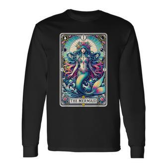 The Mermaid Tarot Card Long Sleeve T-Shirt - Thegiftio UK