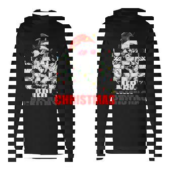 Merry Christmas Vintage Bigfoot Rock On Xmas Boys Long Sleeve T-Shirt - Thegiftio