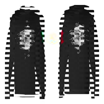 Mexique Racines Mexicaines Drapeau Du Mexique T-shirt à manches longues - Cadeauxyz