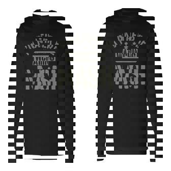 Military Retro Fans Vintage I'd Rather Be Watching Mash Long Sleeve T-Shirt | Seseable CA