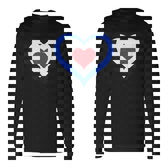 Mod Roundel Heart Raf スクーター ライフモッズ 長袖Tシャツ - Kawaiitshirt