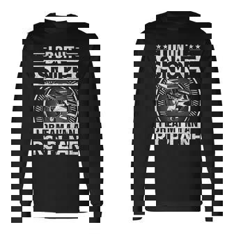 Model Plane Aircraft Don't Snore I Dream I'm An RC Plane Long Sleeve T-Shirt | Mazezy