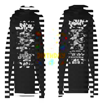 Mommy Of The Birthday Boy Astronaut Outer Space Birthday Long Sleeve T-Shirt - Thegiftio