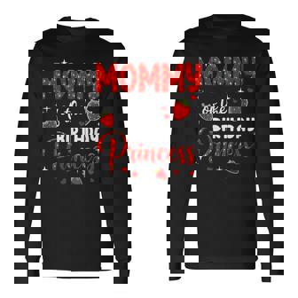 Mommy Of The Birthday Princess Strawberry Theme Bday Party Long Sleeve T-Shirt - Thegiftio