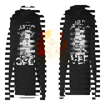 Mon Groupeanguin Est Un Cochon D'inde Mignon Amateur De Café T-shirt à manches longues - Cadeauxyz