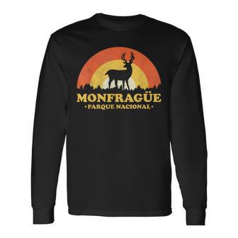 Monfragüe Parque Nacional España Paraíso Natural Retro Camiseta de manga larga - Regaloses