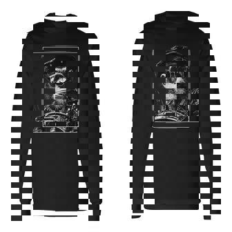 Mono Toca Batería I Mono Baterista Camiseta de manga larga - Regaloses