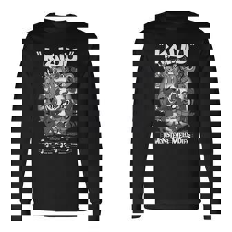 Monster Melodies – Kaiju De Dessin Animéintage – Goth Mignon Et Effrayant T-shirt à manches longues - Cadeauxyz