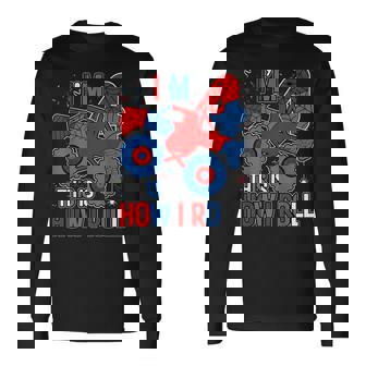 Monster Truck 4Th Birthday Spider Theme Party 4 Year Old Boy Long Sleeve T-Shirt | Seseable CA