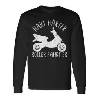 Moped Mofa Hart Härter Roller Fährt Er Mopedfahrer Geschenk Langarmshirts - Geschenkecke
