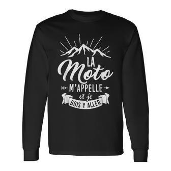 Motard Motarde La Moto M'appelle Et Je Dois Y Aller T-shirt à manches longues - Cadeauxyz