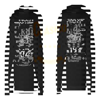 Motero Todo Un Clásico Nacido En 1974 Cumpleaños Camiseta de manga larga - Regaloses