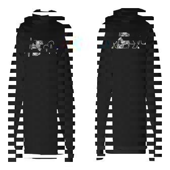 Motif Tie-Dye Amusant Pour Joueur De Handball T-shirt à manches longues - Cadeauxyz