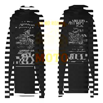 Moto Clásica Yo No Roncoueño Queoy Motero Biker Regalo Manga Larga Camiseta de manga larga - Regaloses