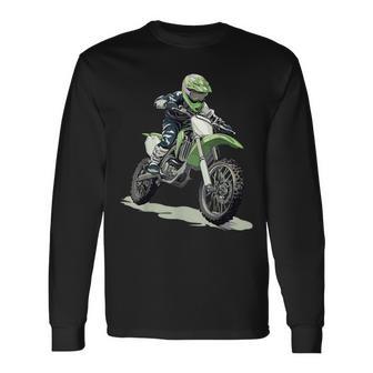 Motocross And Dirt Bike Long Sleeve T-Shirt - Thegiftio UK