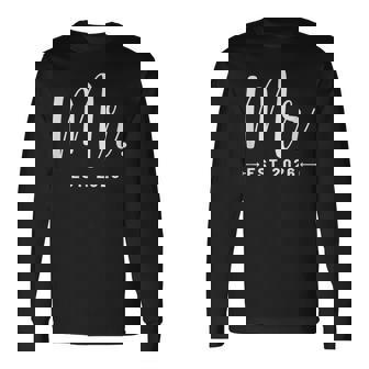 Mr Est 2026 Just Married Promoted To Mr Mrs Wedding Long Sleeve T-Shirt | Seseable FR