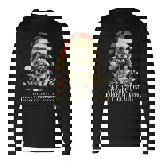 On The Naughty List And I Regret Nothing Rabbit Christmas Long Sleeve T-Shirt | Mazezy