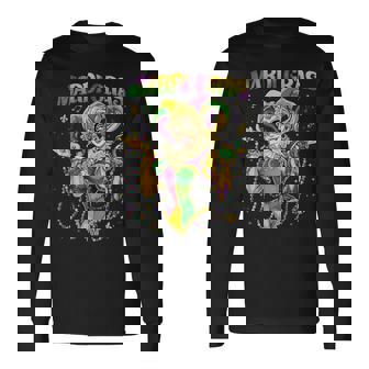 Nawlins Rétro Pour Le Carnaval De Mardi Gras De La Nouvelle-Orléans 2026 T-shirt à manches longues - Cadeauxyz