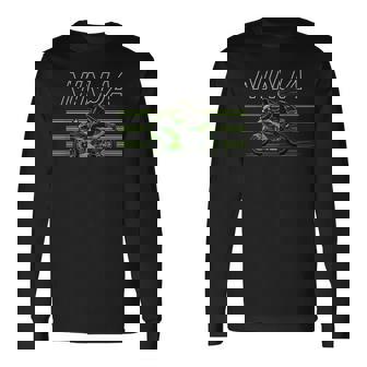 Ninja H2 忍者 ライダー バイカー スポーツバイク スーパースポーツ フルカウル レーサーレプリカ ツアラー 長袖Tシャツ - Kawaiitshirt