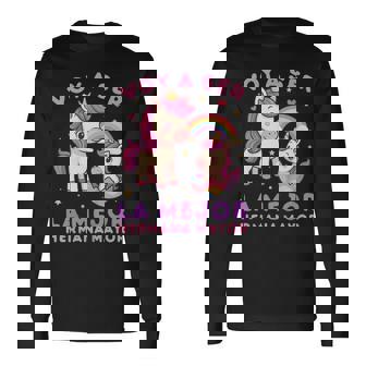 Niñosoy Aer La Mejor Hermana Mayor Anuncio Del Bebé Unicorn Camiseta de manga larga - Regaloses