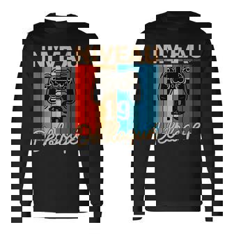 Niveau 19 Ans Anniversaire Gamer 2006Intage Humour T-shirt à manches longues - Cadeauxyz