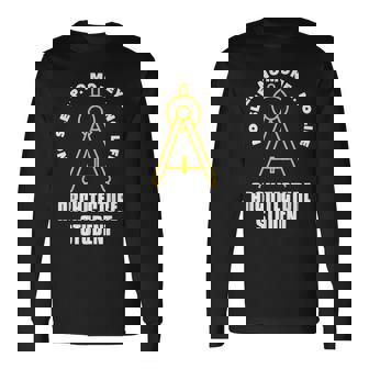 No Dormir No Dinero Noida Arquitectura Estudiante Arquitecto Camiseta de manga larga - Regaloses