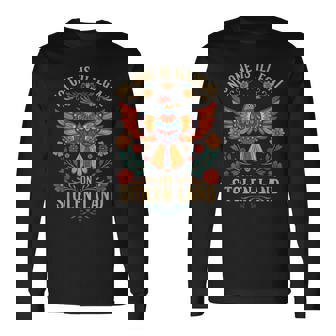 No One Is Illegal On Stolen Land Native Americans Immigrant Long Sleeve T-Shirt - Thegiftio