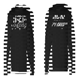 No Pain No Champagne 長袖Tシャツ - Kawaiitshirt