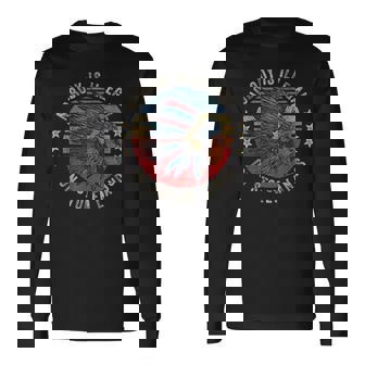 Nobody Is Illegal Ontolen Land Protest Politique T-shirt à manches longues - Cadeauxyz