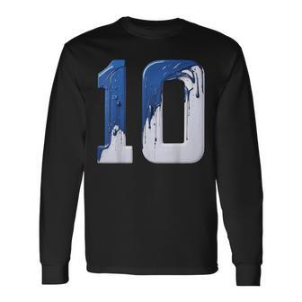 Number 10 Years Old 10Th Birthday Long Sleeve T-Shirt - Thegiftio