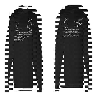 Números Pi Definición Geek Humor Matemáticas Día Pi Matemáticas Camiseta de manga larga - Regaloses