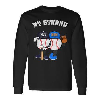 Ny Strong_Nyy_Nym_Mlb_001 Long Sleeve T-Shirt - Thegiftio UK