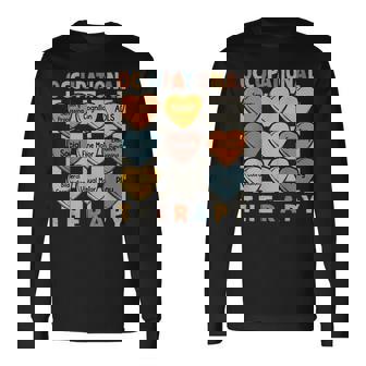 Occupational Therapy Vintage Heart Ot Therapist Assistant Long Sleeve T-Shirt | Mazezy