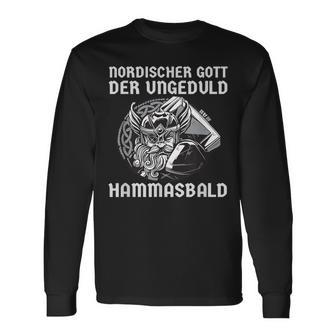 Odin Nordische Mythologie Gott Der Ungeduld Lustiges Arbeits Langarmshirts - Geschenkecke