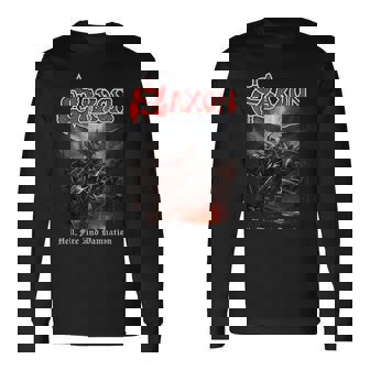 Officielaxon Heavy Metal Hell Fire Et Damnation Groupe T-shirt à manches longues - Cadeauxyz