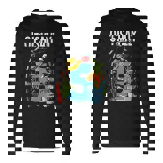 O'fishally 5 Years Old 5Th Birthday Fishing Long Sleeve T-Shirt - Thegiftio