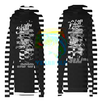 Ofishally 6 Years Old Fisherman 6Th Birthday Fishing Long Sleeve T-Shirt - Thegiftio
