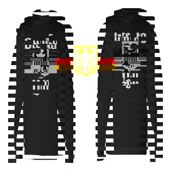 Oktoberfest German Eagle Flag Prost Guten Tag Y'all Long Sleeve T-Shirt | Mazezy