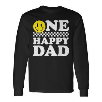 One Happy Dude Dad 1St Birthday Family Matching Long Sleeve T-Shirt - Thegiftio UK
