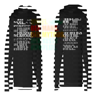 Onkel Der Mann Der Mythos Der Beste Komplize Cooler Onkel Langarmshirts - Seseable