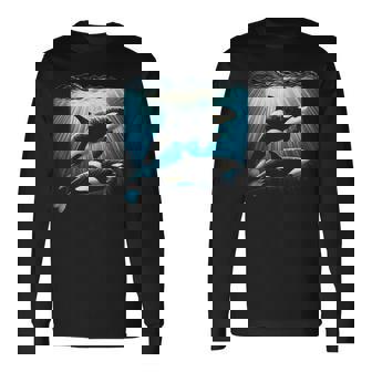 Orca Pareja Bajo El Agua Camiseta de manga larga - Regaloses