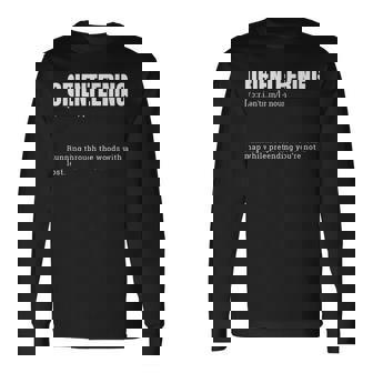 Orienteering Dictionary Quote Definition Long Sleeve T-Shirt | Mazezy